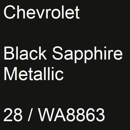 Chevrolet, Black Sapphire Metallic, 28 / WA8863.